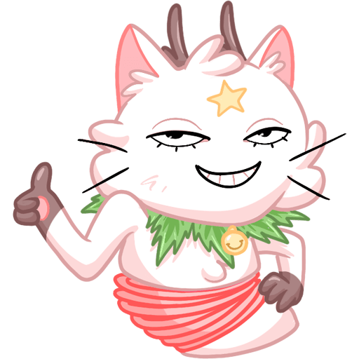 VK Sticker New Year Kittyastrophe #25