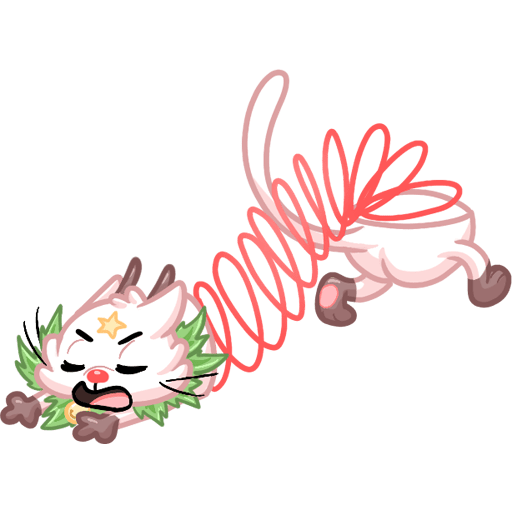 VK Sticker New Year Kittyastrophe #35