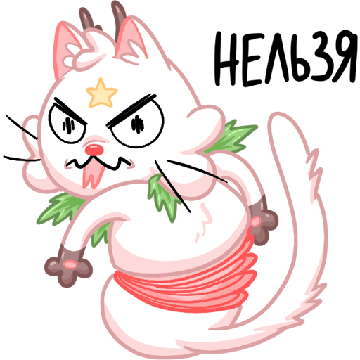 VK Sticker New Year Kittyastrophe #47