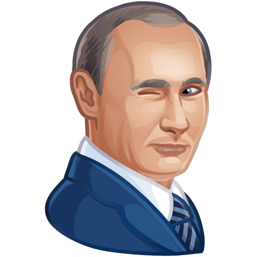 Стикер ВК Путин В.В. #1