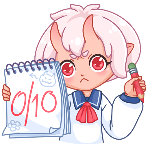 VK Sticker Schoolgirl Oni-chan #40