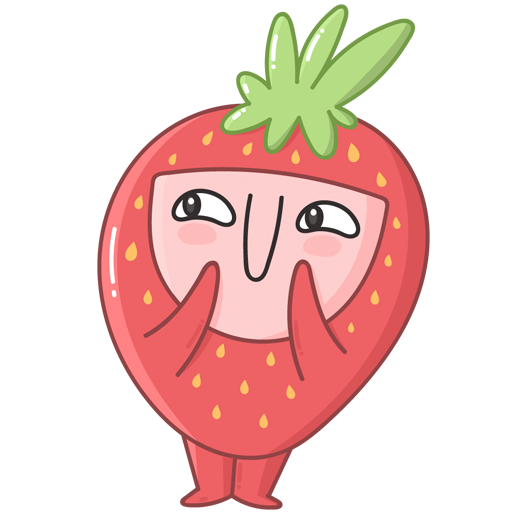 VK Sticker Strawberry #39