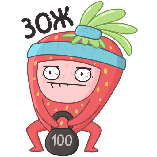 VK Sticker Strawberry #40