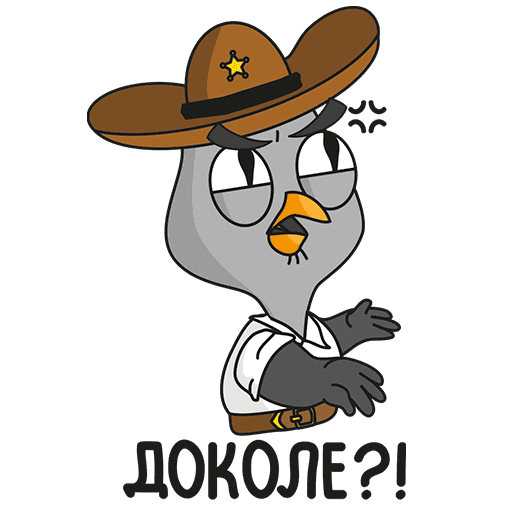 VK Sticker Suspicious Owl #16