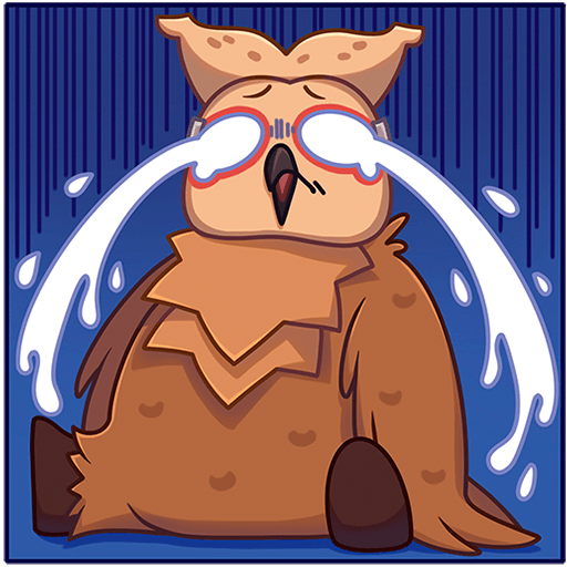 VK Sticker Owl #13