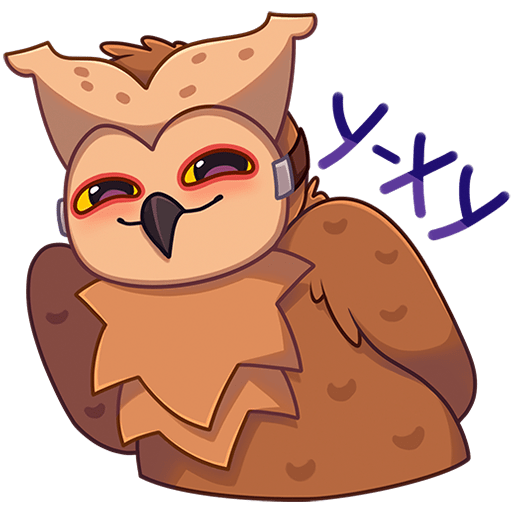 VK Sticker Owl #18