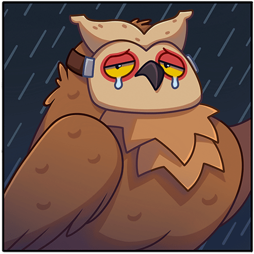 VK Sticker Owl #25