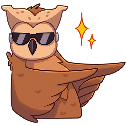 VK Sticker Owl #33