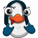 Стикер ВК Пингвин Изи #8