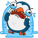 Стикер ВК Пингвин Изи #19