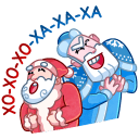 Father Frost and Santa VK sticker #1