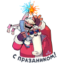 Father Frost and Snow Maiden VK sticker #48