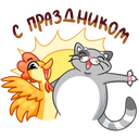 Flapjack and Chick VK sticker #1