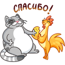Flapjack and Chick VK sticker #26