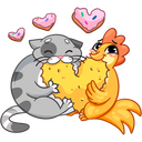 Flapjack and Chick VK sticker #37