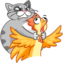 Flapjack and Chick VK sticker #47