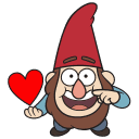 Gnomes from Gravity Falls VK sticker #9