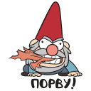 Gnomes from Gravity Falls VK sticker #25