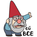 Gnomes from Gravity Falls VK sticker #26