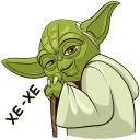 Holiday Yoda VK sticker #2