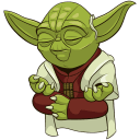 Holiday Yoda VK sticker #3