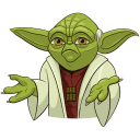 Holiday Yoda VK sticker #13