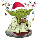 Holiday Yoda VK sticker #20