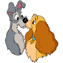 Lady and the Tramp VK sticker #1