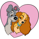 Lady and the Tramp VK sticker #13