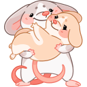 Mice Hugs VK sticker #30