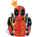New Year with Deadpool VK sticker #3