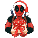 New Year with Deadpool VK sticker #12