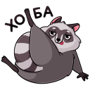 Pilfy the Raccoon VK sticker #2
