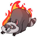 Pilfy the Raccoon VK sticker #4