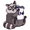 Pilfy the Raccoon VK sticker #13