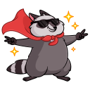 Pilfy the Raccoon VK sticker #21