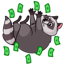 Pilfy the Raccoon VK sticker #26