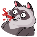 Pilfy the Raccoon VK sticker #31