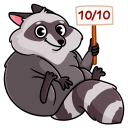 Pilfy the Raccoon VK sticker #46