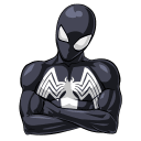 Стикер ВК Человек-Паук. Костюм Симбиот #11