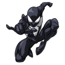 Стикер ВК Человек-Паук. Костюм Симбиот #14