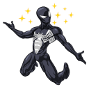 Spider man. Black Suit VK sticker #16