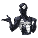 Стикер ВК Человек-Паук. Костюм Симбиот #18
