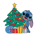 Holidays with Stitch VK sticker #21