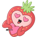 Strawberry VK sticker #7