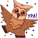 Owl VK sticker #19