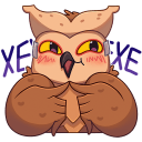 Owl VK sticker #36