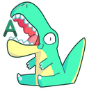 Стикер ВК Тираннозавр Дино #14