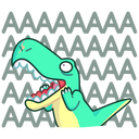 Стикер ВК Тираннозавр Дино #39