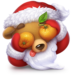 VK Gift Медвежонок с мандаринами
